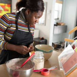 Young Person Learning to Cook