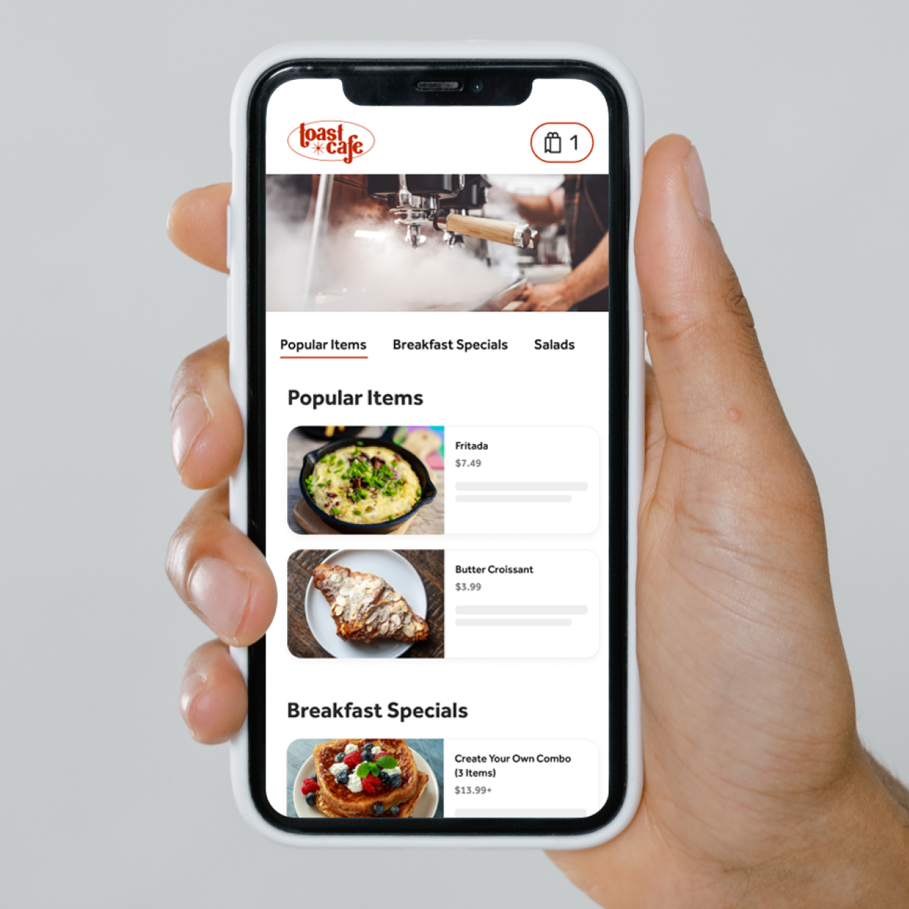 Toast Menu App